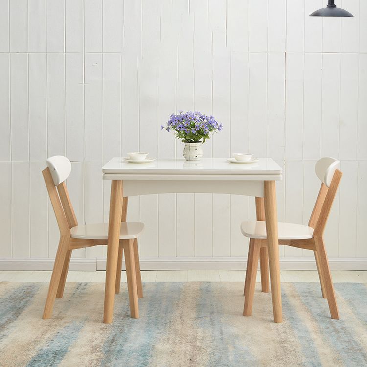 Extendable Dining Table Rectangle Table for Kitchen Dining Room Clearhalo 'Dining Tables & Seating' 'Dining Tables' 'dining_table' 'furn' 'furn_dining_table' 'Furniture' 'Kitchen & Dining Furniture' 1200x1200_bdcff254-2e6c-47a5-bf40-43586f969a6b