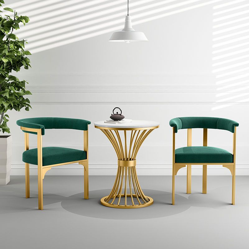 Glam Metal Dining Room Chair Armless Open Back Dining Side Chair for Restaurant Use Clearhalo 'Dining Chairs' 'Dining Tables & Seating' 'dining_chair' 'furn' 'furn_dining_chair' 'Furniture' 'Kitchen & Dining Furniture' 1200x1200_bdd093a3-c84a-4fa9-b4dd-cfd25d35d8b2
