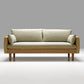 Contemporain 29.9 "H Coton Blend Square ARM SOFA pour l'appartement