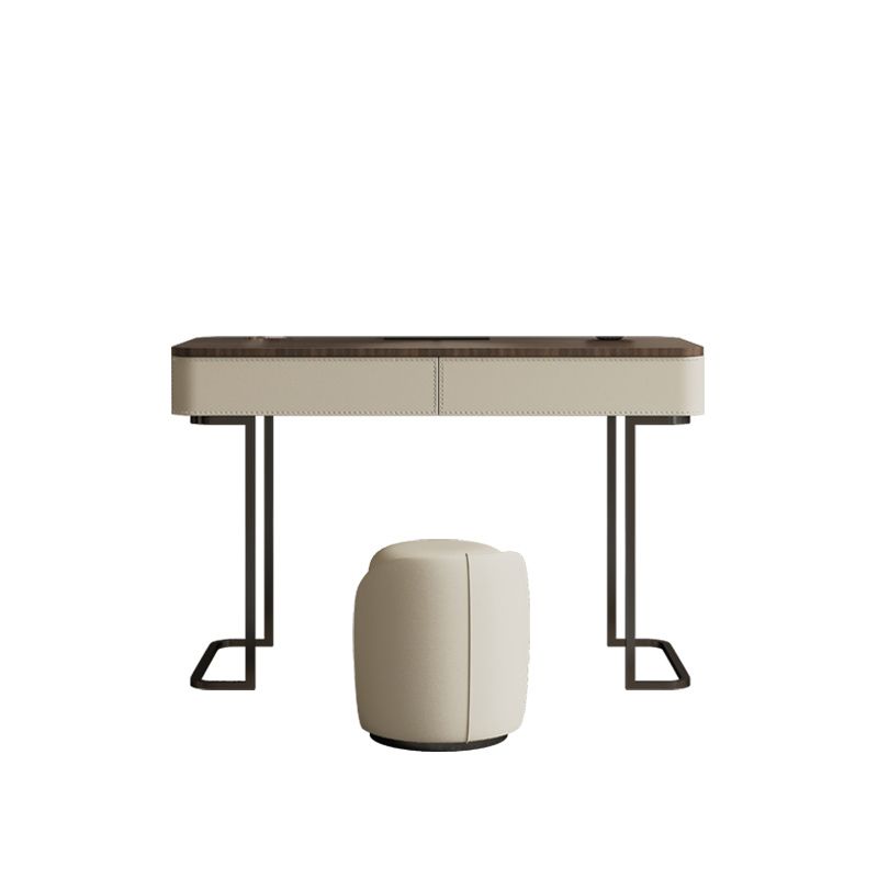 Wooden Make-up Vanity White Makeup Vanity Desk Table with Drawers Clearhalo 'Bedroom Furniture' 'furn' 'furn_makeup_vanities' 'Furniture' 'Makeup Vanities' 'makeup_vanities' 1200x1200_bdd25d98-02b8-4f89-ae1b-a1454f772d4f