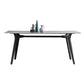 Industrial Sintered Stone Grey Table for Restaurant Rectangle Dining Table with 4 Legs Clearhalo 'Dining Tables & Seating' 'Dining Tables' 'dining_table' 'furn' 'furn_dining_table' 'Furniture' 'furniture_dining_table' 'Kitchen & Dining Furniture' 'kitchen' 'kitchen_dining_table' 1200x1200_bdd346bd-40ca-4d26-bd2d-4b9090bc3ae7