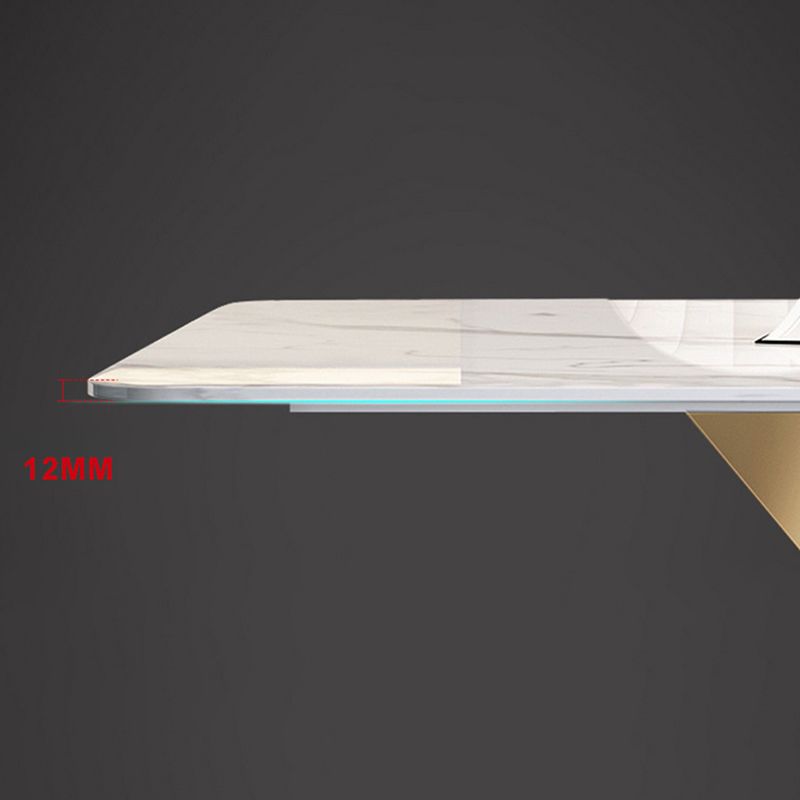 Nordic 1/5/7 Stücke Esszahlen Rechteck Stein Esstisch Set für Wohnzimmer
