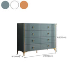 Engineered Wood Glam Horizontal Storage Chest Bedroom Chest with Drawers
