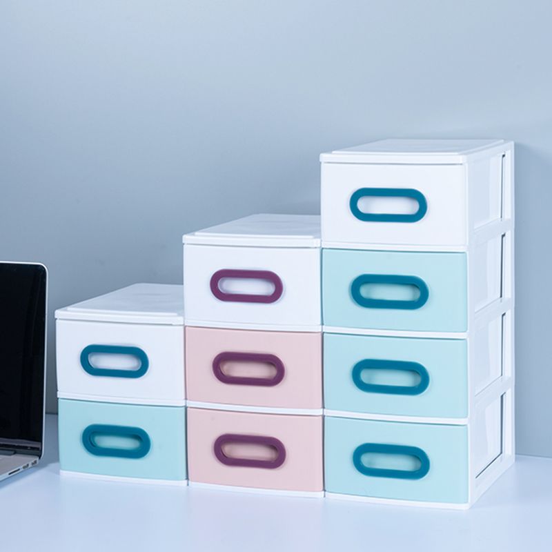 Gabinetto di plastica Gabinetto a colori verticali con cassetti per gli home office