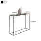 Metal Rectangle Console Table 9.8 Inch Wide Contemporary End Table Clearhalo 'Console Tables' 'console_tables' 'Entry & Mudroom Furniture' 'furn' 'furn_console_tables' 'Furniture' 1200x1200_bdd71e28-875f-4070-8dba-d3afdedd60d0