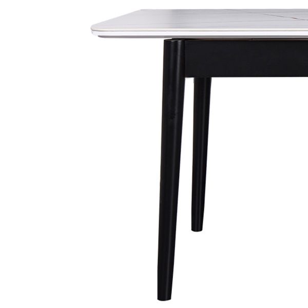 Modern Rectangle Dining Table Sintered Stone Dining Table with 4 Legs,47.2"L x 29.5"W x 29.5"H Clearhalo ' dining_table' 'Dining Tables & Seating' 'Dining Tables' 'furn' 'furn_dining_table' 'Furniture' 'furniture_dining_table' 'Kitchen & Dining Furniture' 'kitchen&dining_furn' 'kitchen' 'kitchen_dining_table' 1200x1200_bdd72348-818d-4a73-80fa-73a26ced4d02