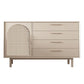 40-inch Height Wood Sideboard Simple Style 1 Door and 4 Drawer Cupboard for Living Room Clearhalo 'buffet_sideboard' 'Buffets & Sideboards' 'furn' 'furn_buffet_sideboard' 'Furniture' 'Kitchen & Dining Furniture' 1200x1200_bddcbdc8-08ed-4fcb-a82a-c11be3003bb3