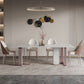 Rectangle Sintered Stone Top Table Contemporary Metal Base Dining Table Clearhalo 'Dining Tables & Seating' 'Dining Tables' 'dining_table' 'furn' 'furn_dining_table' 'Furniture' 'Kitchen & Dining Furniture' 1200x1200_bdddf596-4c1c-4f46-8b45-7943bb6e8421
