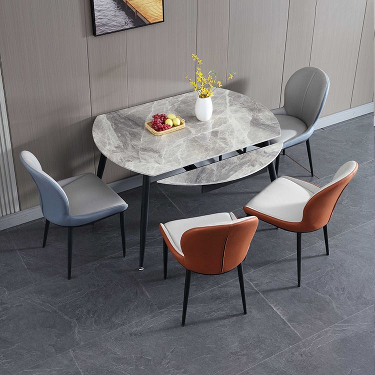 Modern 1/4/5/7 Pieces Dining Set Sintered Stone Dining Table Set for Home Clearhalo 'Dining Room Sets' 'Dining Tables & Seating' 'dining_room_set' 'furn' 'furn_dining_room_set' 'Furniture' 'furniture_dining_room_set' 'Kitchen & Dining Furniture' 1200x1200_bdde2a0d-b552-44c3-983b-2dfce06fc8bd