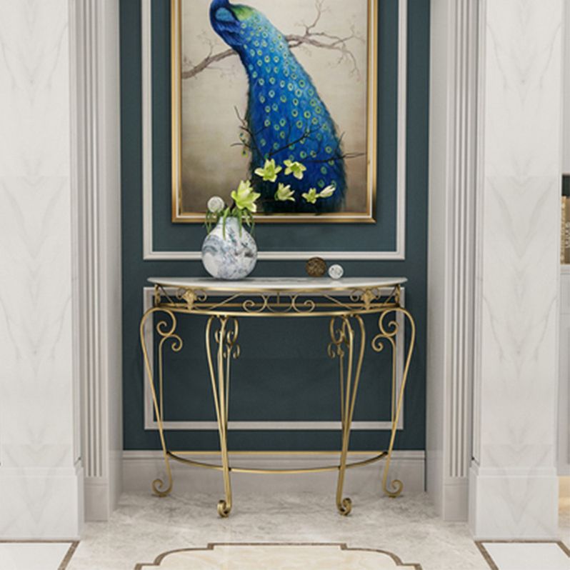 Tavolo di divano console in marmo moderno per la sala per la sala