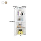 Closed Wooden Bookshelf Modern Home Living Room Multi-layer Corner Bookcase