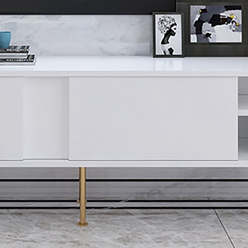 Console multimediale per TV in legno Console multimediale moderna Supporto TV per soggiorno