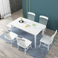 Contemporary Solid Wood Rectangle Shape Dining Table Standard Dining Table with 4 Legs Base Clearhalo ' dining_table' 'Dining Tables & Seating' 'Dining Tables' 'furn' 'furn_dining_table' 'Furniture' 'furniture_dining_table' 'Kitchen & Dining Furniture' 'kitchen&dining_furn' 'kitchen' 'kitchen_dining_table' 1200x1200_bde0dfaa-f439-4de0-9c0b-ead3a7831b38