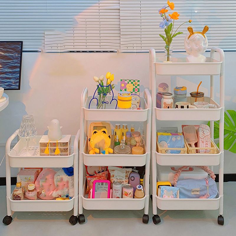 Moderne pure witte plank boekenkast etagere plastic boekenkast multi -tiers voor kantoor