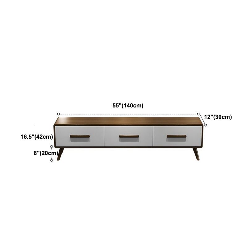 Modern Wood TV Media Stand 12" W Enclosed Storage TV Stand with Drawers Clearhalo 'furn' 'furn_tv_stands_entertainment_centers' 'Furniture' 'Living Room Furniture' 'TV Stands & Entertainment Centers' 'TV Stands & Media Storage Furniture' 'tv_stands_entertainment_centers' 1200x1200_bde10646-25e7-4bc3-b89c-e31b407ed8c3