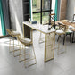 Stone Top Bar Counter Contemporary Rectangle Bar Counter with Sled Base Clearhalo 'Bar Furniture' 'Bar Tables' 'bar_tables' 'furn' 'furn_bar_tables' 'Furniture' 'furniture_bar_tables' 'Kitchen & Dining Furniture' 1200x1200_bde2d55b-4316-4278-be3a-d922c45d4c43