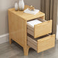 Solid Wood Accent Table Nightstand Contemporary Night Table with Drawers