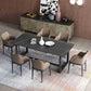 Contemporary Rectangular Dining Table Set 1/2/5/7 Pieces Dinette Set for Home