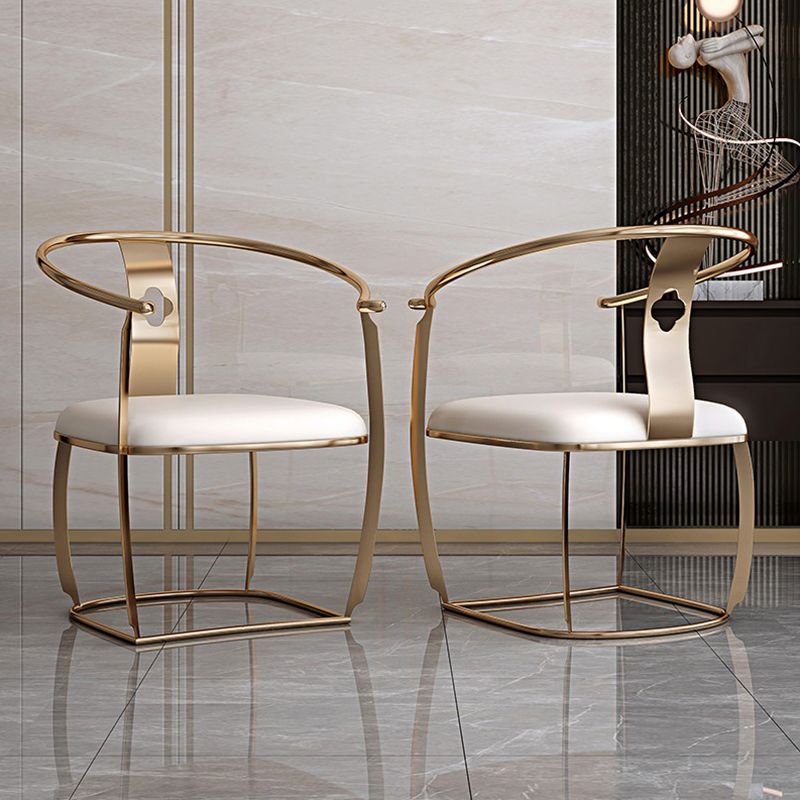 Eigentijdse stijl armstoel metalen eetkamerstoel voor thuis