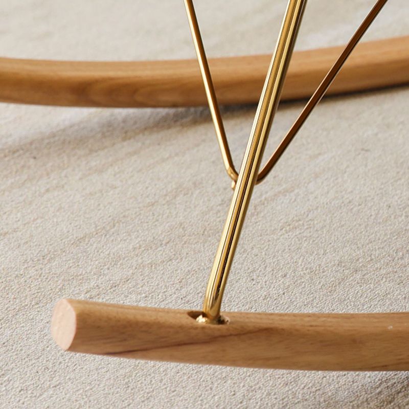 Chaise à bascule de canapé unique contemporain chaise à bascule intérieure avec coussin