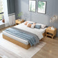 Contemporary Solid Color Wooden Bed Frame 6.29" H Platform Bed Clearhalo 'Bedroom Furniture' 'Beds' 'furn' 'furn_beds' 'Furniture' 1200x1200_bde637e5-a174-4072-873e-582d9db51e1a
