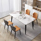 Luxury Sintered Stone Dining Table Rectangle Living Room Fixed Kitchen Table