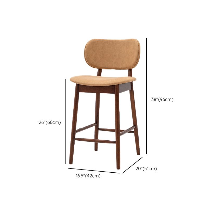 Modern Style Bar Stool Wooden Base Bar Stools for Dining Room