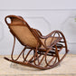 Chaise à bascule en rotin pure couleur tissu traditionnel chaise à bascule dans le salon