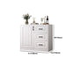 Contemporary White Wooden Accent Cabinet with Doors and Drawers Clearhalo 'Cabinets & Chests' 'cabinets_chests' 'furn' 'furn_cabinets_chests' 'Furniture' 'Living Room Furniture' 1200x1200_bdeb40ce-aa7d-45e4-ac74-e03602ad1aac