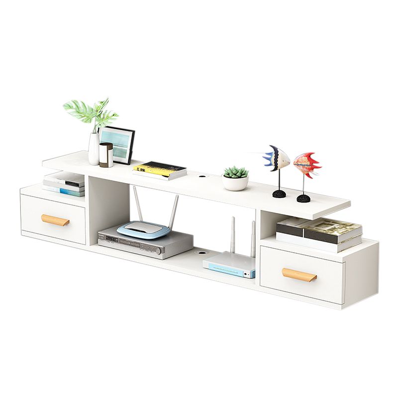 Modern Faux Wood TV Stand Console Wall-mounted TV Media Stand for Living Room Clearhalo 'furn' 'furn_tv_stands_entertainment_centers' 'Furniture' 'Living Room Furniture' 'TV Stands & Entertainment Centers' 'TV Stands & Media Storage Furniture' 'tv_stands_entertainment_centers' 1200x1200_bdec6906-211f-4baf-80e7-2dcd25a0ed86