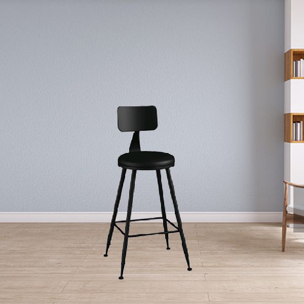 Industrial Armless Backrest Counter Stool Iron Dining Room Bar Stool with Pedal Clearhalo 'Bar Furniture' 'Bar Stools' 'bar_stools' 'furn' 'furn_bar_stools' 'Furniture' 'Kitchen & Dining Furniture' 1200x1200_bded20de-1e57-48e2-ae92-78940650633b