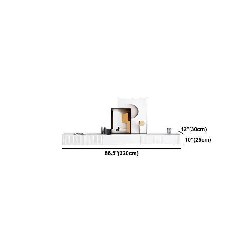 Consola de TV de estilo de televisión de piedra de estilo contemporáneo con cajones