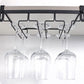 Modern Style Hanging Wine Glass Rack Metal Glass & Stemware Holder for Kitchen Clearhalo 'furn' 'furn_wine_racks' 'Furniture' 'Kitchen & Dining Furniture' 'Wine Racks' 'wine_racks' 1200x1200_bdf2490a-1bf0-4548-9225-b976f253c6df