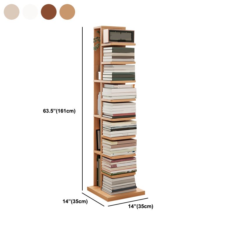 Moderne geometrische boekplank met rechthoekige planken houten boekenkast