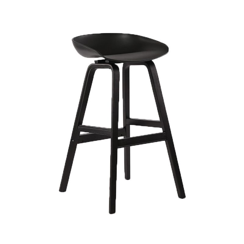 Wood Plastic Counter Stools Backless Scandinavian Bar Stools with Bucket Seat Clearhalo 'Bar Furniture' 'Bar Stools' 'bar_stools' 'furn' 'furn_bar_stools' 'furniture_bar_stools' 'Kitchen & Dining Furniture' 'kitchen&dining_furn' 'kitchen' 'kitchen_furn' Furniture' 1200x1200_bdf4d8e8-618e-44d2-8b8b-d876e4ff3c08