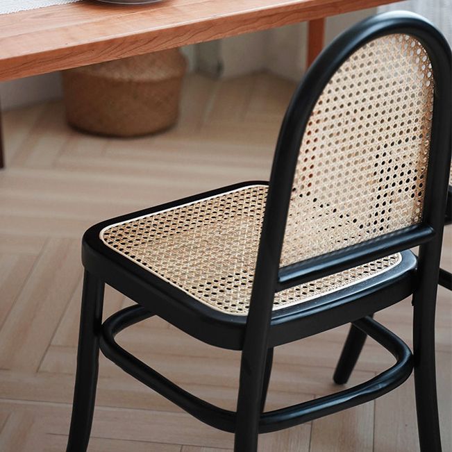 Traditional Wood Dining Armless Chair Open Back Dining Side Chair for Restaurant Use Clearhalo ' kitchen&dining_furn' 'Dining Chairs' 'Dining Tables & Seating' 'dining_chair' 'furn' 'furn_dining_chair' 'Furniture' 'furniture_dining_chair' 'Kitchen & Dining Furniture' 'kitchen' 1200x1200_bdf53208-f1e2-4e8d-be85-04843e388eb6