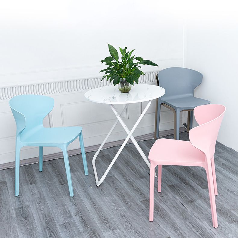Scandinavian Conference Plastic Side Chair Matte Finish Wingback Dining Chair Clearhalo ' kitchen&dining_furn' 'Dining Chairs' 'Dining Tables & Seating' 'dining_chair' 'furn' 'furn_dining_chair' 'Furniture' 'furniture_dining_chair' 'Kitchen & Dining Furniture' 'kitchen' 1200x1200_bdf6af04-f56a-4fc0-a7b6-f33ebc66e5a9