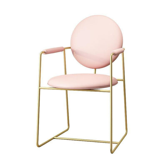 Sedia da casa per interni glam gambe oro imbottiti