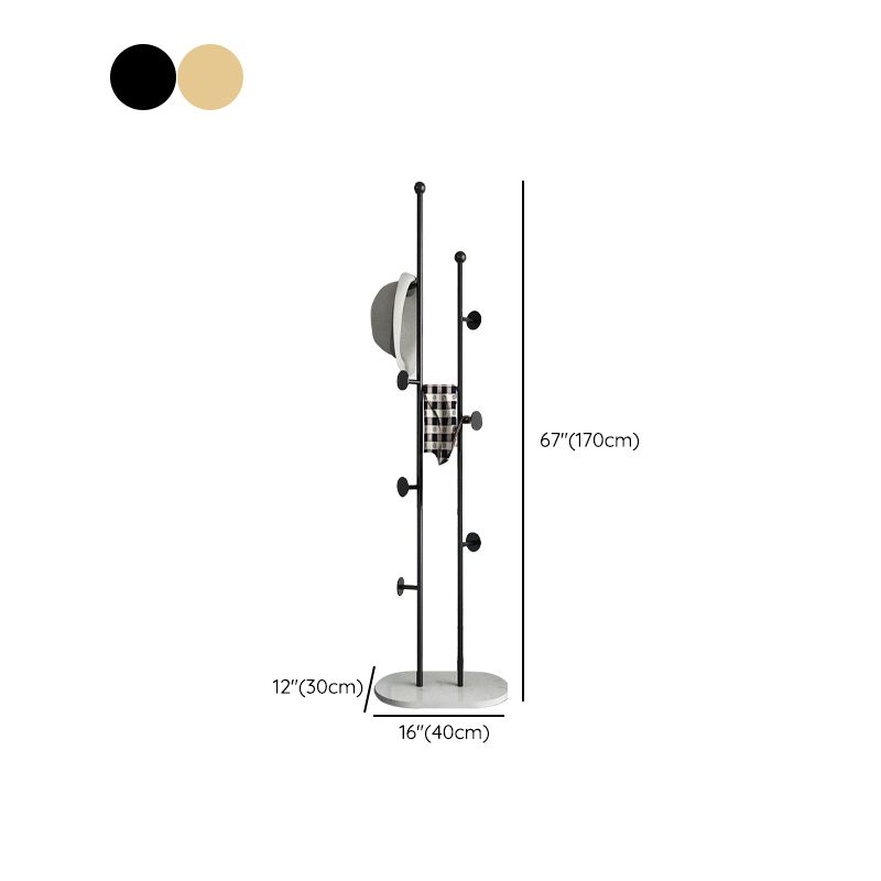 Gorgeous Coat Rack Bedroom Metal Hooks Coat Rack with Marble Bottom Clearhalo 'Entry & Mudroom Furniture' 'furn' 'furn_hall_tree_coat_racks' 'Furniture' 'Hall Trees & Coat Racks' 'hall_tree_coat_racks' 1200x1200_bdfa1aa6-ae4b-4125-9aca-43ce2063149e
