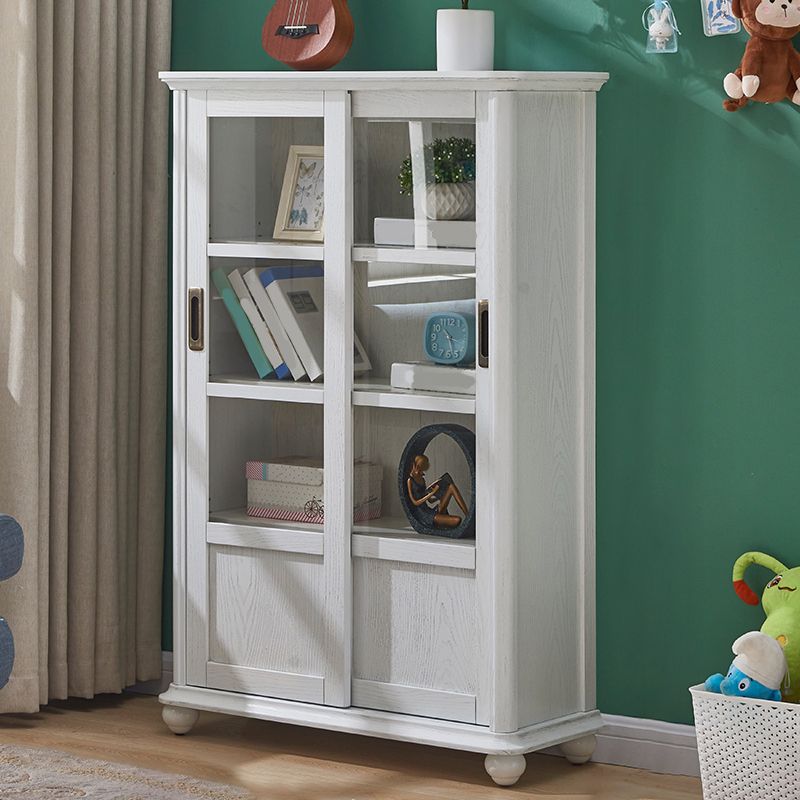 Estante de estantería de madera estándar glamorada para la sala de estar para sala de estar