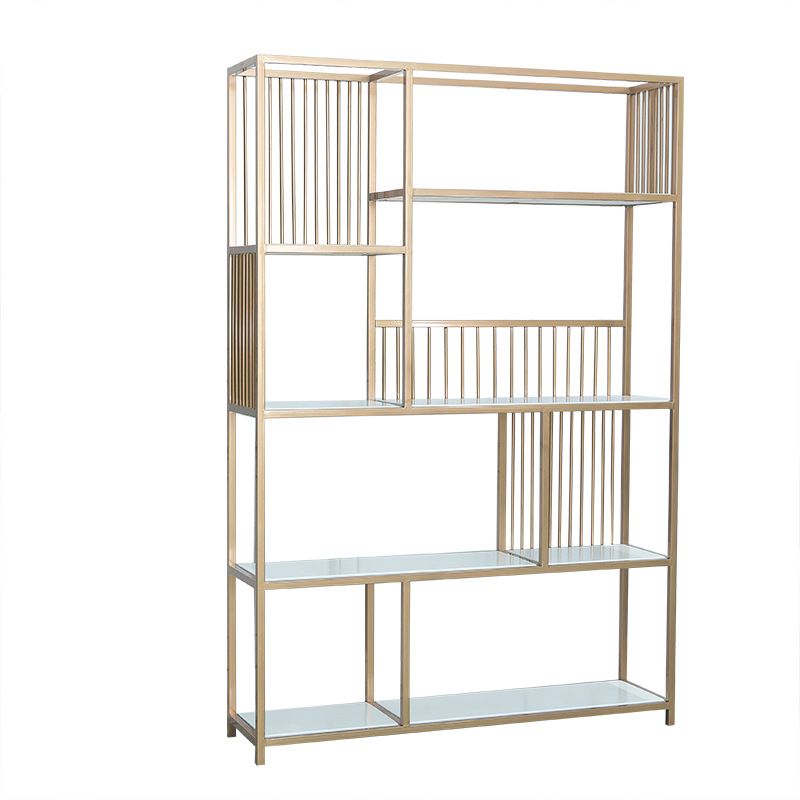 70,9 "H glam metal bookshelf oro etagere scaffale per sala studio