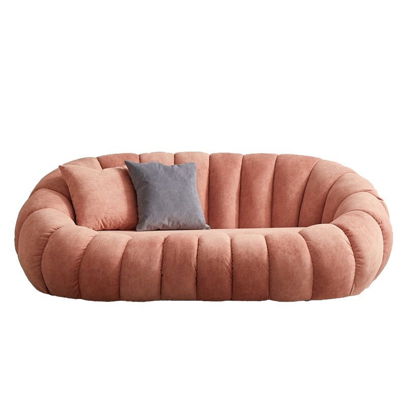 2 places 27,5 "h Microfibre / agneau en toison en toison en pente à bras pour salon