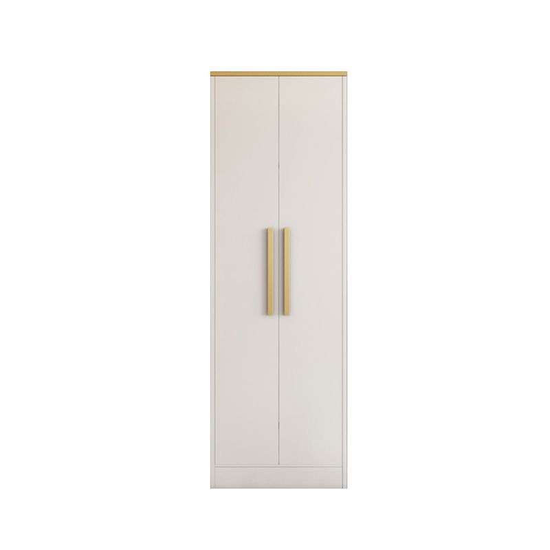White Wardrobe Cabinet Contemporary Engineered Wood Wardrobe Armoire Clearhalo 'Armoires & Wardrobes' 'armoires_wardrobes' 'Bedroom Furniture' 'furn' 'furn_armoires_wardrobes' 'Furniture' 1200x1200_bdfdeed2-8de7-421e-843d-d21bd67ea5d1