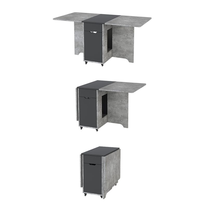 Foldable Artificial Wood Table Modern Rectangle Table with Storage (only table) Clearhalo ' dining_table' 'Dining Tables & Seating' 'Dining Tables' 'furn' 'furn_dining_table' 'Furniture' 'furniture_dining_table' 'Kitchen & Dining Furniture' 'kitchen&dining_furn' 'kitchen' 'kitchen_dining_table' 1200x1200_be012166-4b47-41e2-ba9c-a55e2fadda27