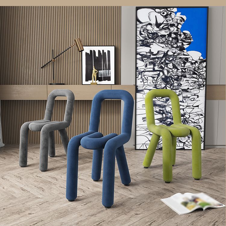 Contemporary Style Velvet Chairs Open Back Side Dining Room Chairs Set Clearhalo ' kitchen&dining_furn' 'Dining Chairs' 'Dining Tables & Seating' 'dining_chair' 'furn' 'furn_dining_chair' 'Furniture' 'furniture_dining_chair' 'Kitchen & Dining Furniture' 'kitchen' 1200x1200_be01a911-4713-499e-ad35-c77a3ef3fd3a