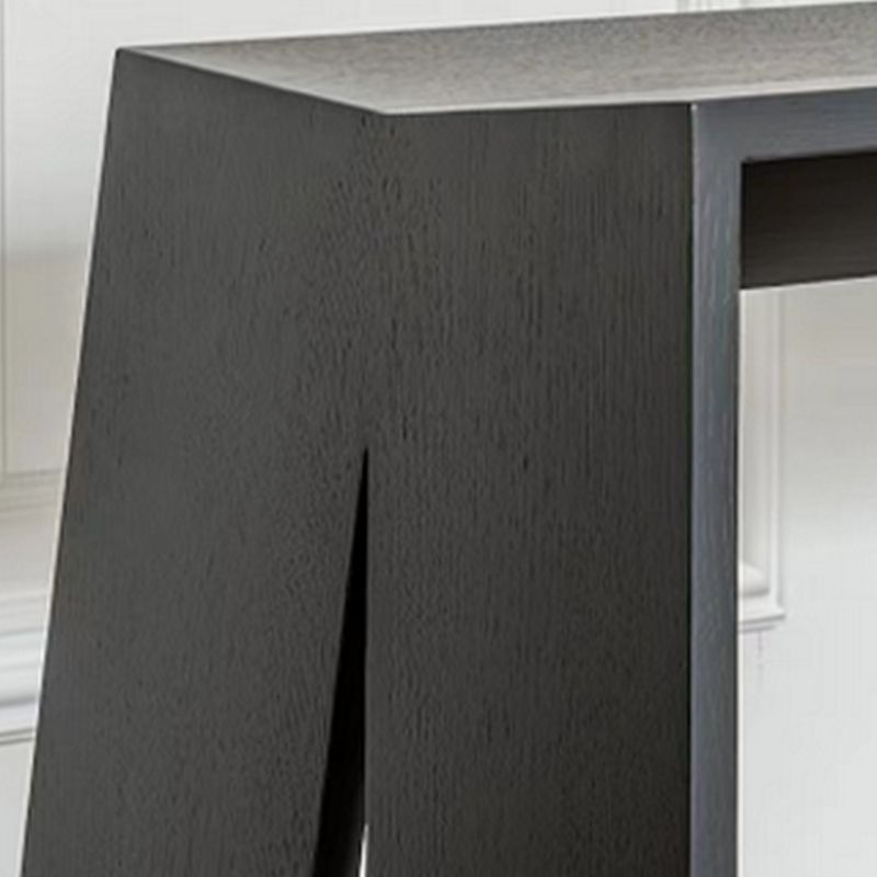 Modern Pine Wood Bench Black Seating Bench with Double Pedestal Clearhalo 'Benches' 'Chairs & Seating' 'furn' 'furn_benches' 'Furniture' 'Living Room Furniture' 1200x1200_be033fac-404c-4d54-8f97-49a844196d94