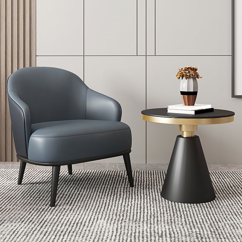 Glam Sewn Pillow Back 4 Legs Chair Upholstered Recessed Arms Chair Clearhalo 'Accent Chairs' 'accent_chairs' 'Chairs & Seating' 'furn' 'furn_accent_chairs' 'Furniture' 'Living Room Furniture' 1200x1200_be039b0e-a5d6-4650-9fba-b11fdb3dc46e