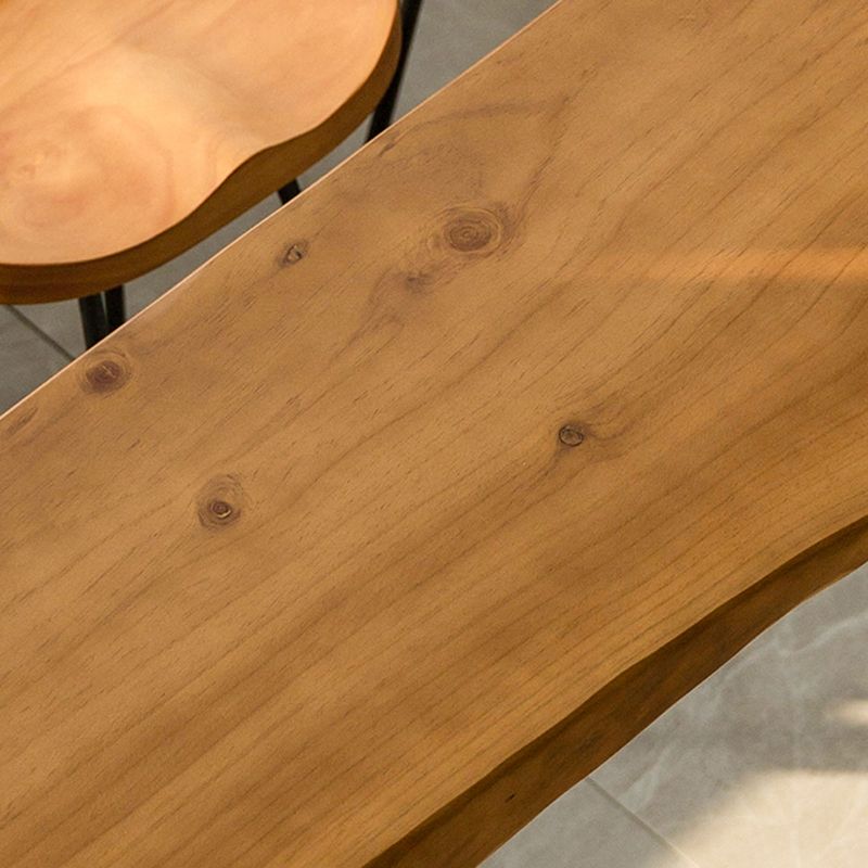 Moderna 1/3/4 Piezas Mesa de barra de barras Rectangle Pine Madera de madera para sala de estar para sala de estar