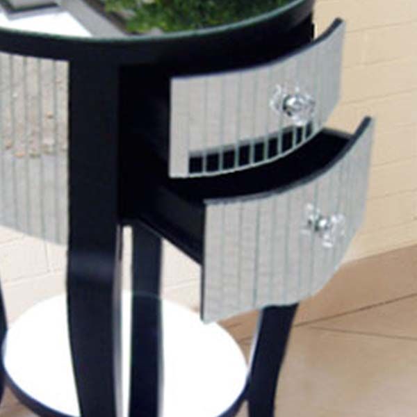 Tapa del lado superior de vidrio redonde