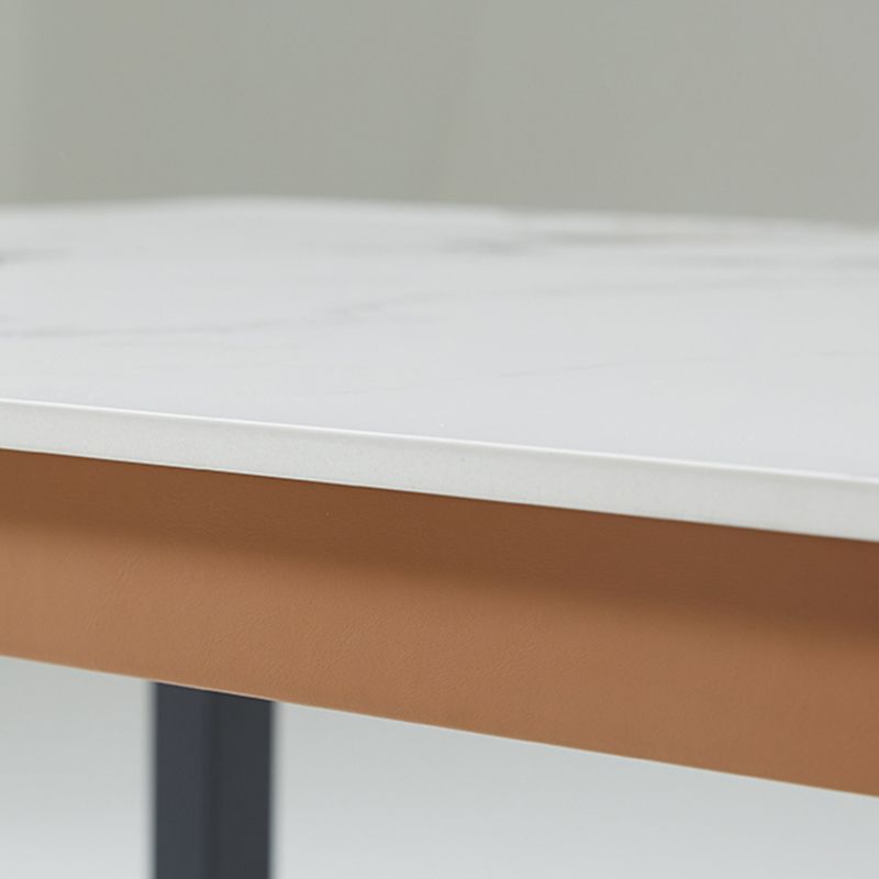 Stile contemporaneo 1/5/7 pezzi Panchina da pranzo in pietra rettangolare set per casa